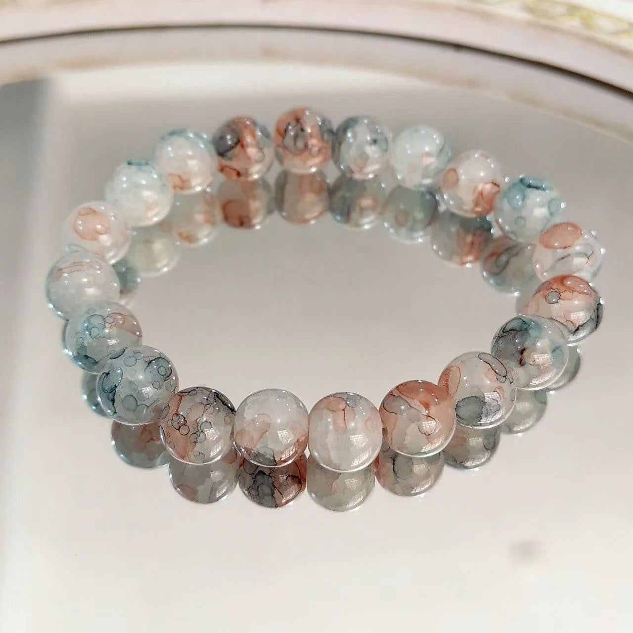 Women's Style Lucky Bag Glass Beaded Fashionable Bracelets
