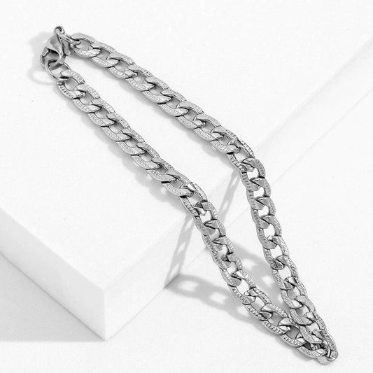 Men's Accessories Fashion Ornament Stainless Steel Embossed Bracelets