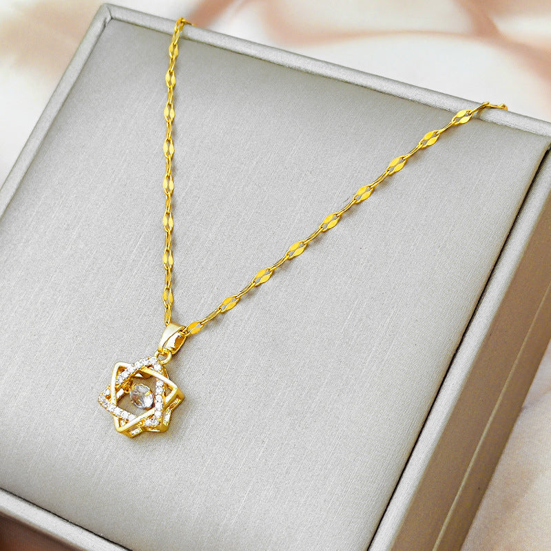 Women's Fashion Pulsatile Heart Light Luxury Minority Exquisite Design Necklaces