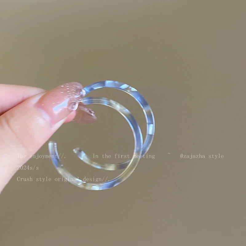 Simple Large Circle Female High Sense Ear Earrings