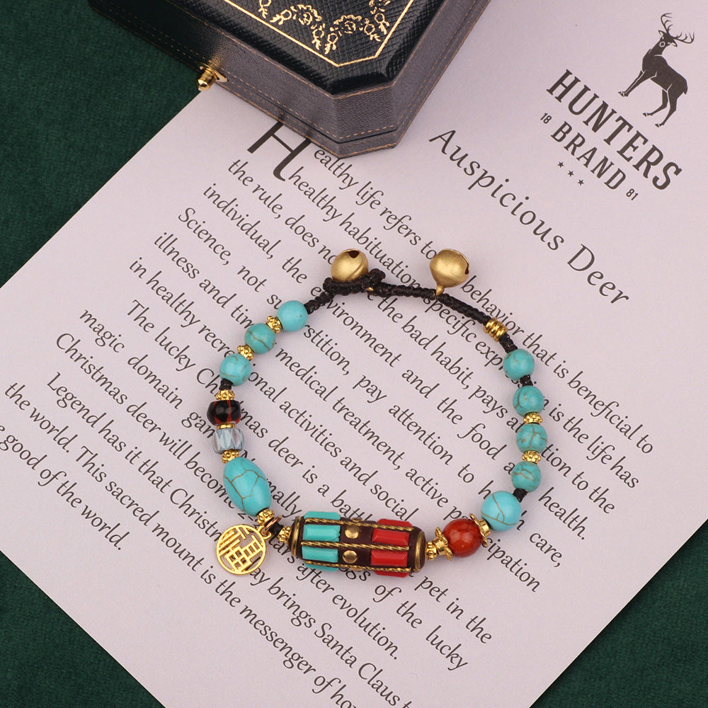 Women's & Men's Style Natural Stone Retro Simple Stylish Nepal Bracelets