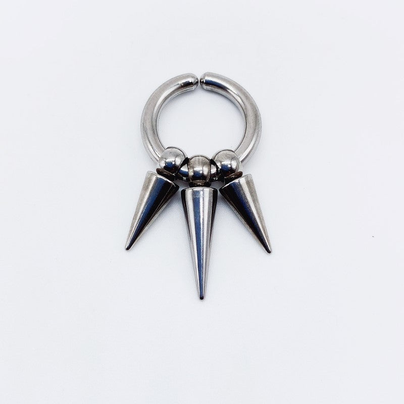 Spring Ear Clip Male Tassel Female Earrings