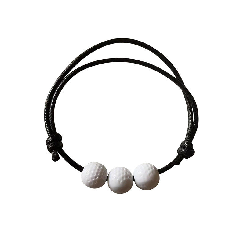 Sports Softball Football Baseball Simple Personalized Ball Bracelets
