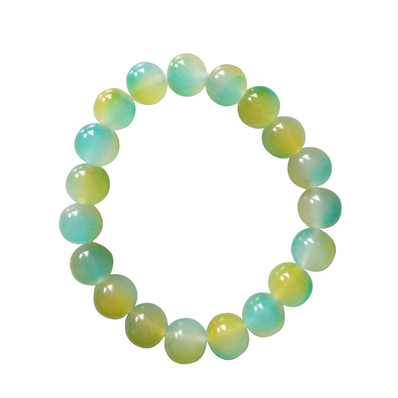 Gradient Ice Transparent Two-color Colored Glaze Bracelets