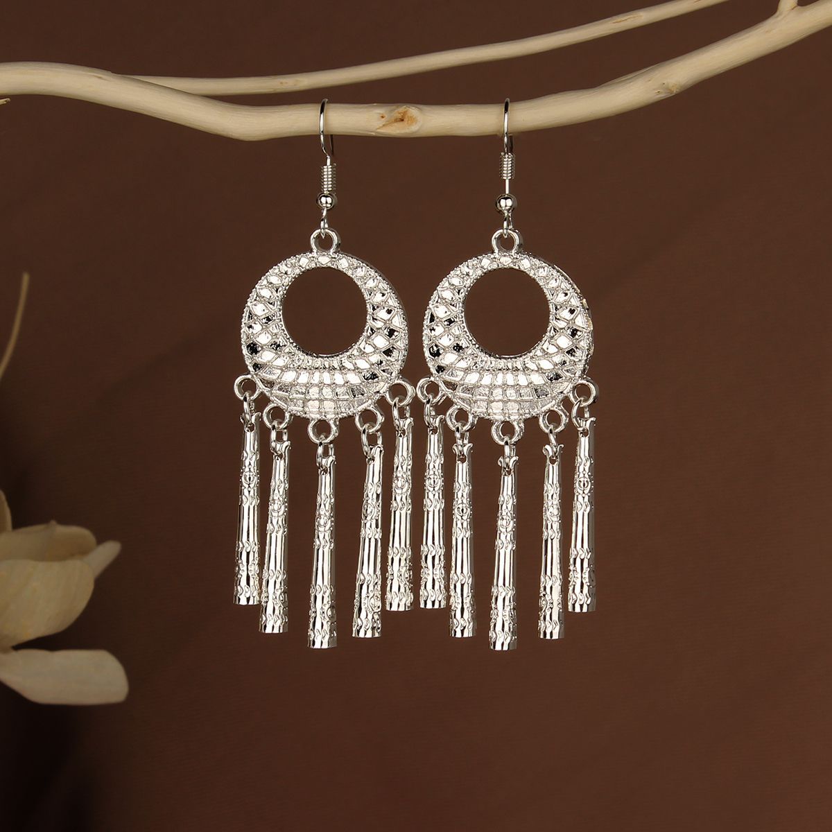 Chinese Style Retro National Miao Sier Earrings