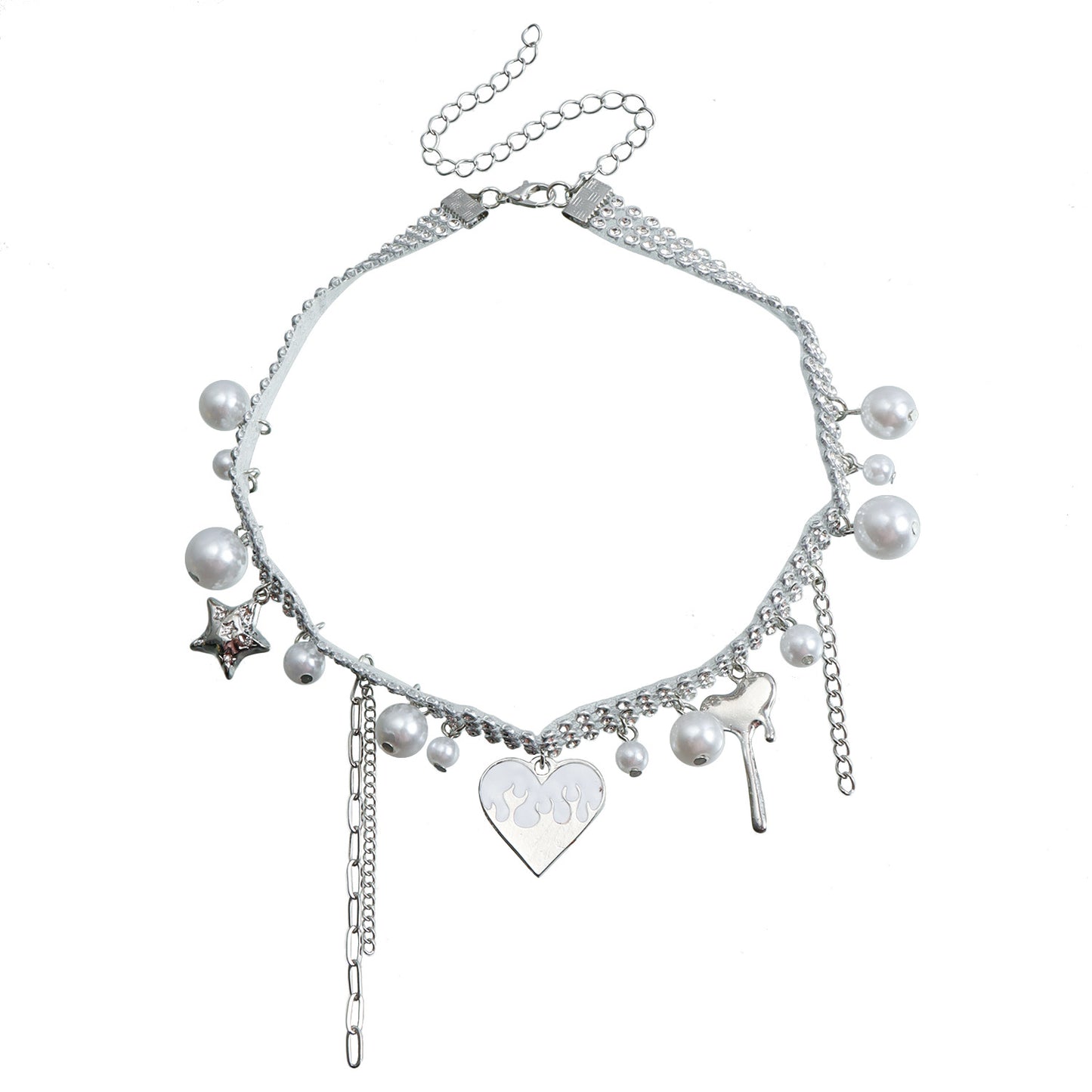 Design Light Luxury Full Diamond Collar Tassel Necklaces