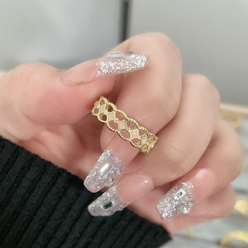 Flower Fashion Personalized Opening Adjustable Index Finger Rings