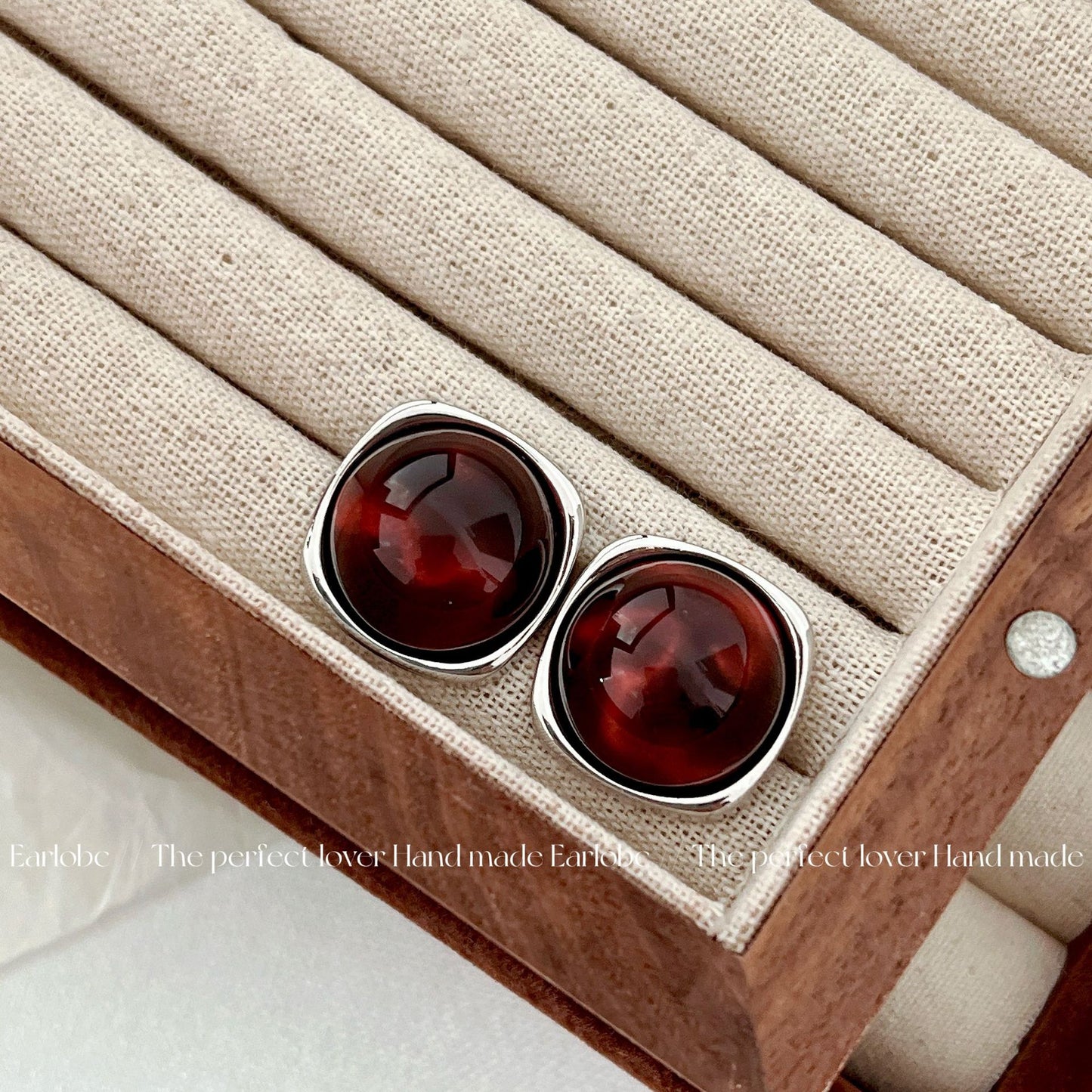 Women's Imitation Opal Stone Ear Square Fashion Earrings