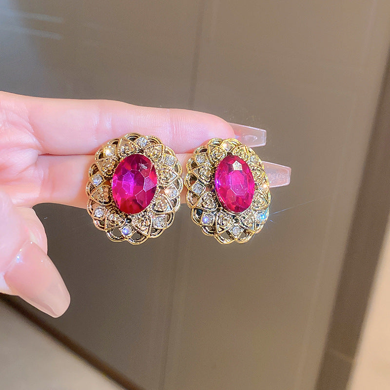 Women's Personalized Design Sier Pin Elegant High-grade Earrings