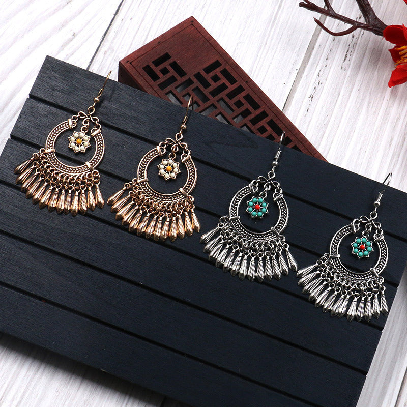 Bohemian Ethnic Style Fashion Popular Geometric Earrings