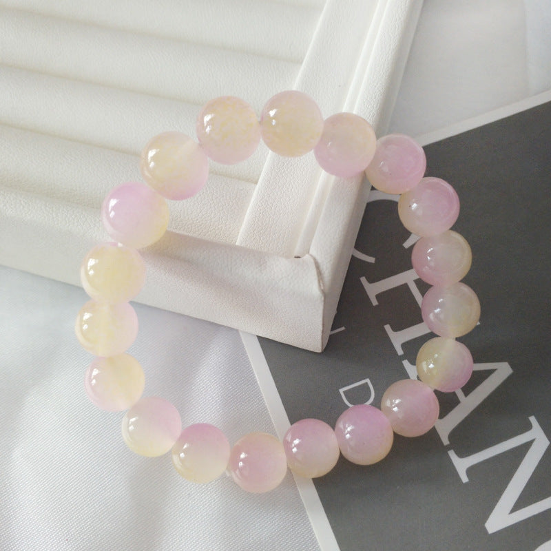 Gradient Ice Transparent Two-color Colored Glaze Bracelets