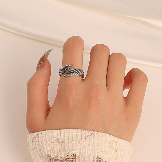 Personalized Angel Wings Couple Boyfriend Girlfriend Creative Lovers Rings