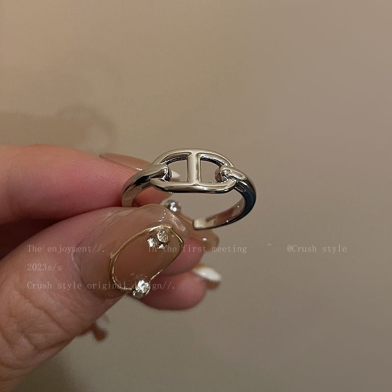 Cold Wind Temperament Wild Couple Index Rings