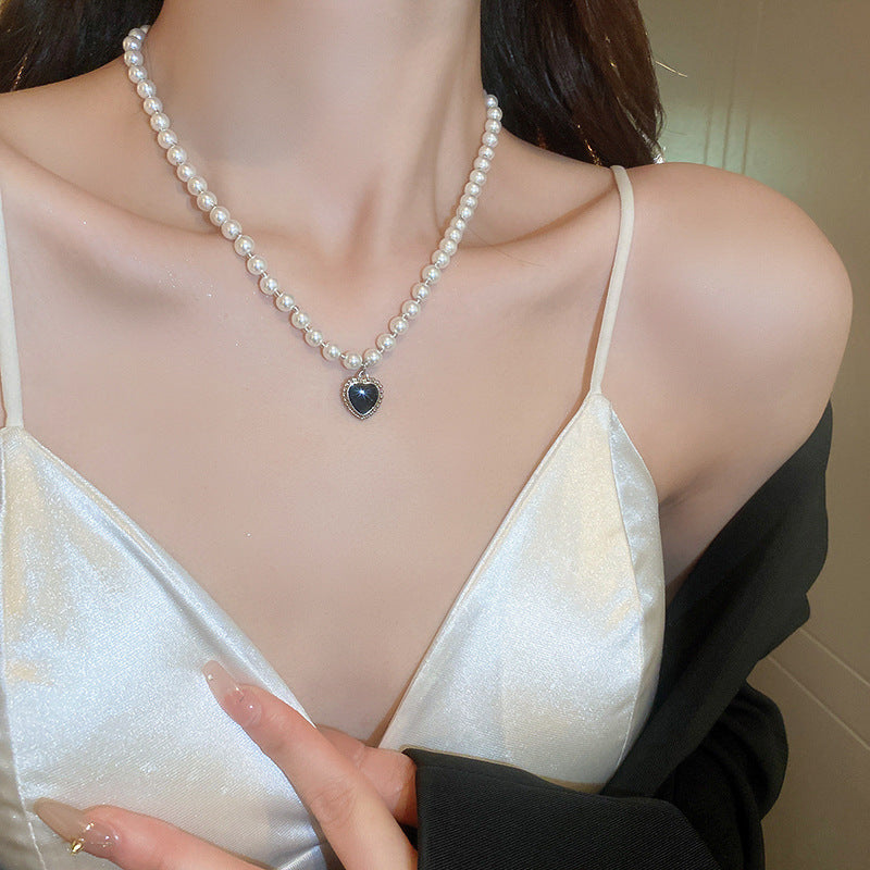 Twist Winding Pearl French Retro Fashion Elegance Clavicle Chain Necklaces