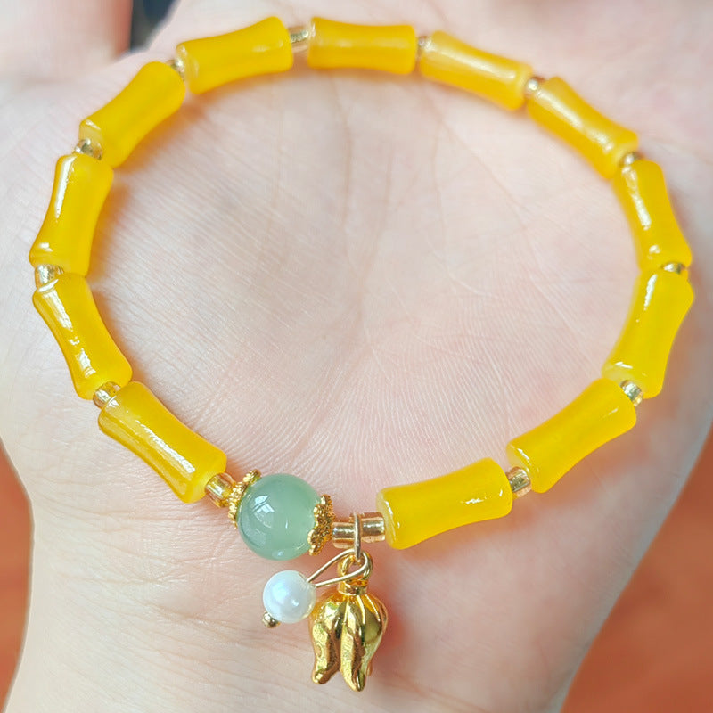 Style National Lily Festival High Pearl Aventurine Bracelets