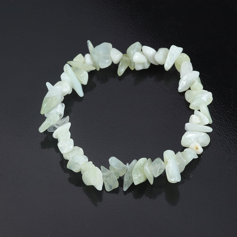 Natural Colorful Gravel Irregular Hand-woven Stretch Bracelets