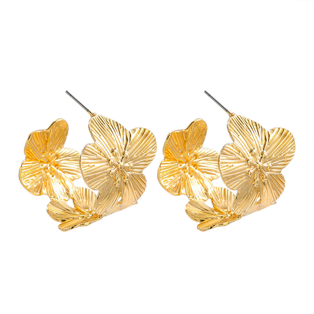 Women's Niche Metal Flower High Profile Fashion Vintage Rings