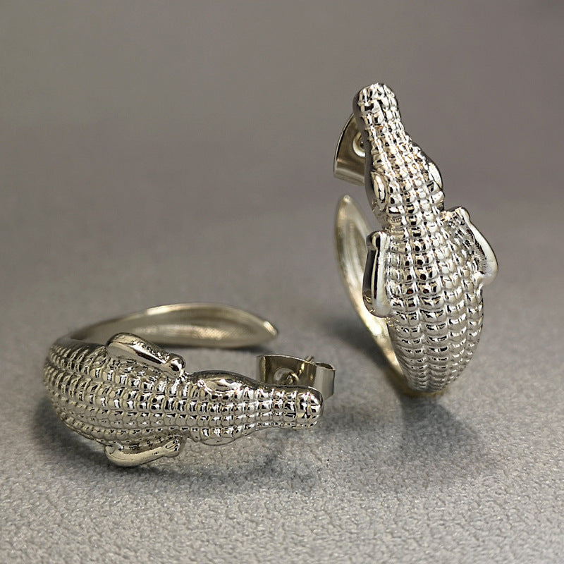 Women's & Men's Vintage Crocodile Metal Alloy Creative Earrings