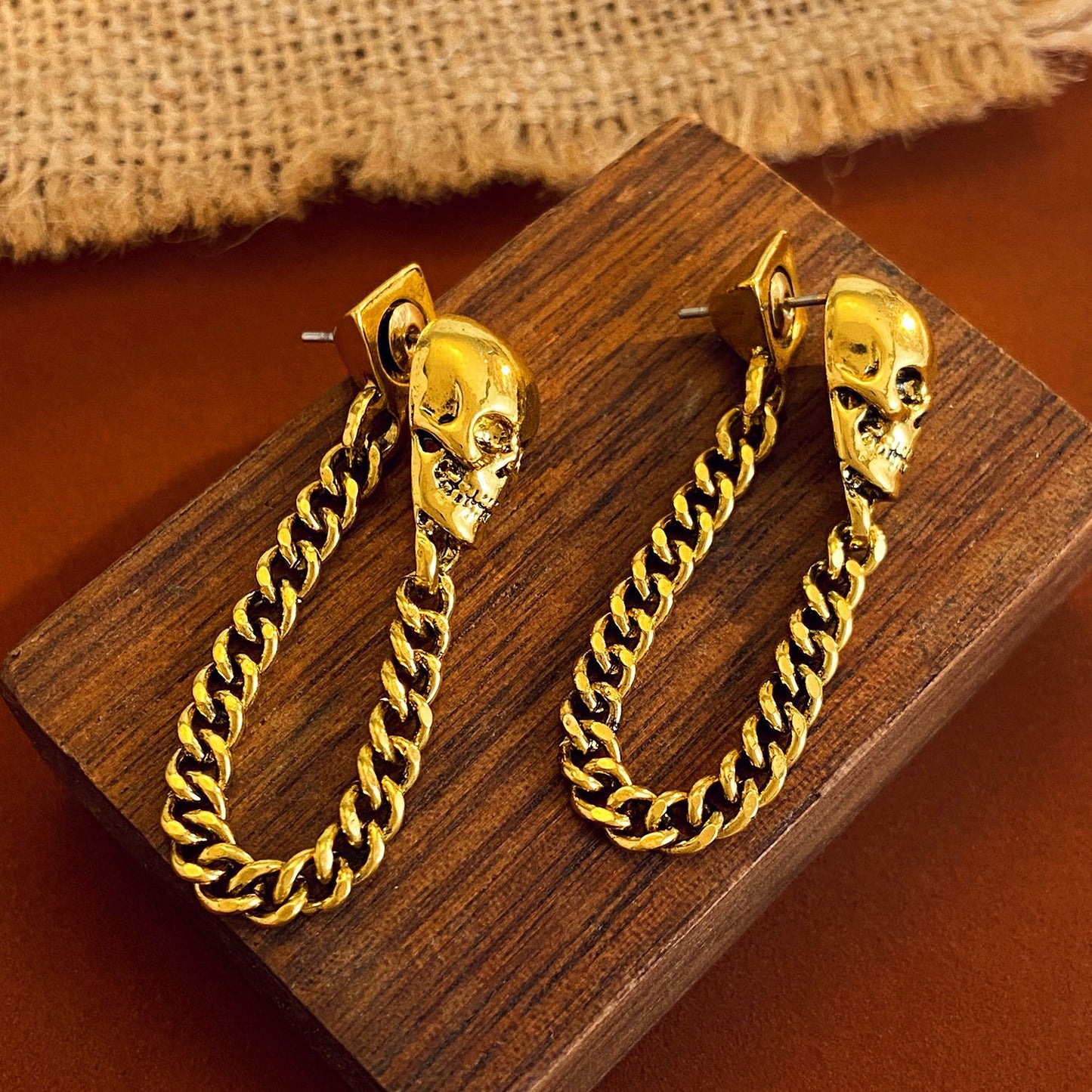 Chain Distressed Retro Aloofness Style Sweet Earrings