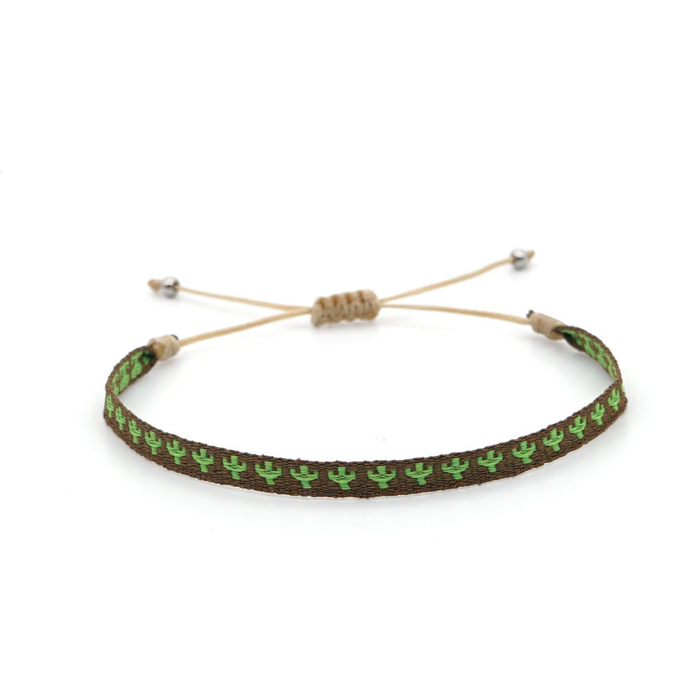 Women's South American Columbia Ethnic Style Webbing Bracelets