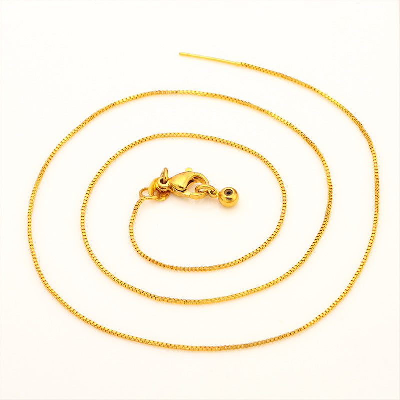 Women's Chain Doll O-shaped Universal Alluvial Gold Necklaces