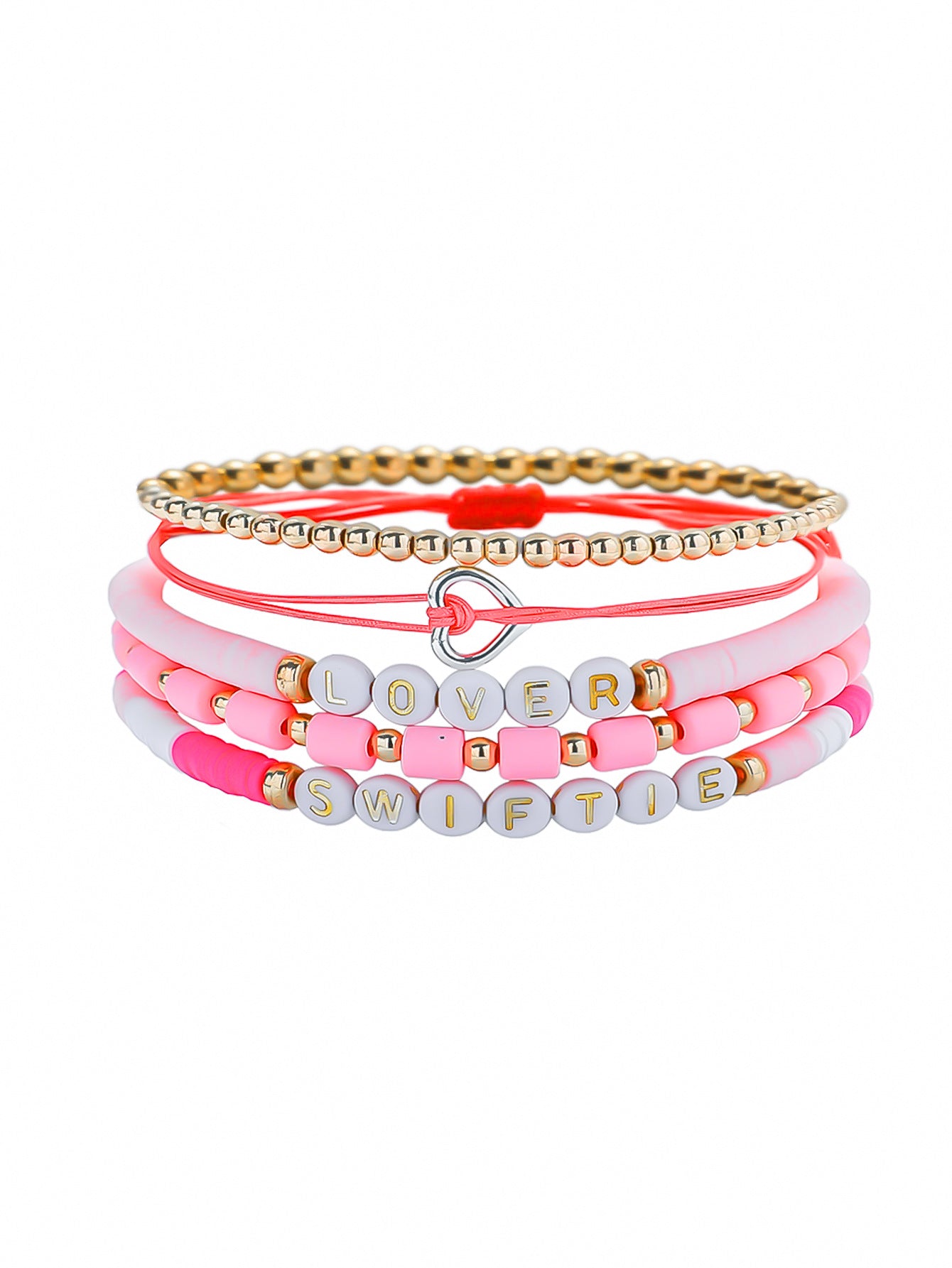 Summer Polymer Clay Inspiration Letter Bohemian Bracelets