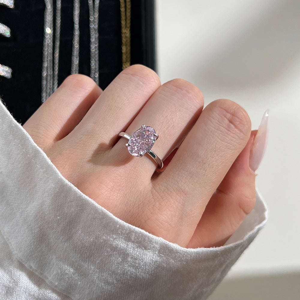 Wind Wedding High Luxury Oval Series Rings