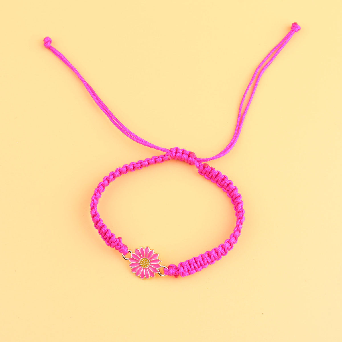 Exquisite Fashion Colorful Sunflower Woven Friendship Bracelets