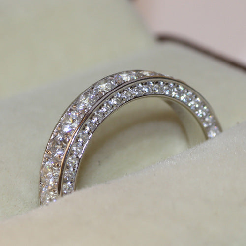 Women's Full Circle Alloy Rhinestone Ornament Fashion Rings