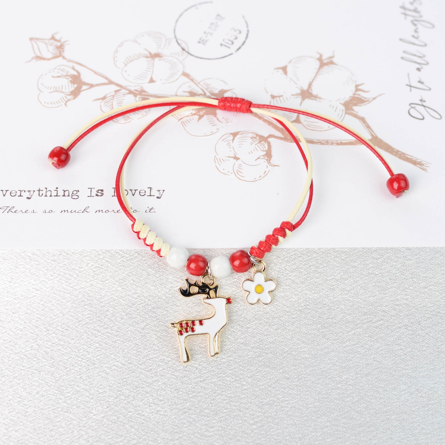 Glamorous Fashion Christmas Woven Santa Claus Bracelets