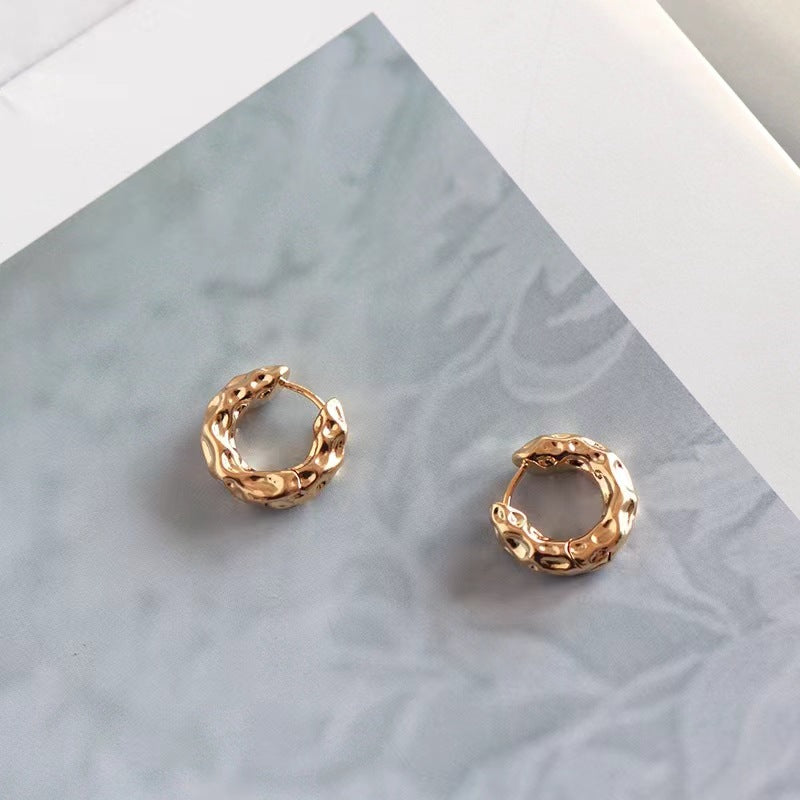 Circle Ear Clip Stylish Simple Versatile Niche Earrings