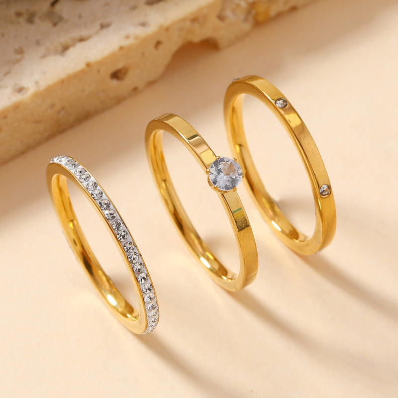 Clay Rhinestone Female Index Finger Tail Rings