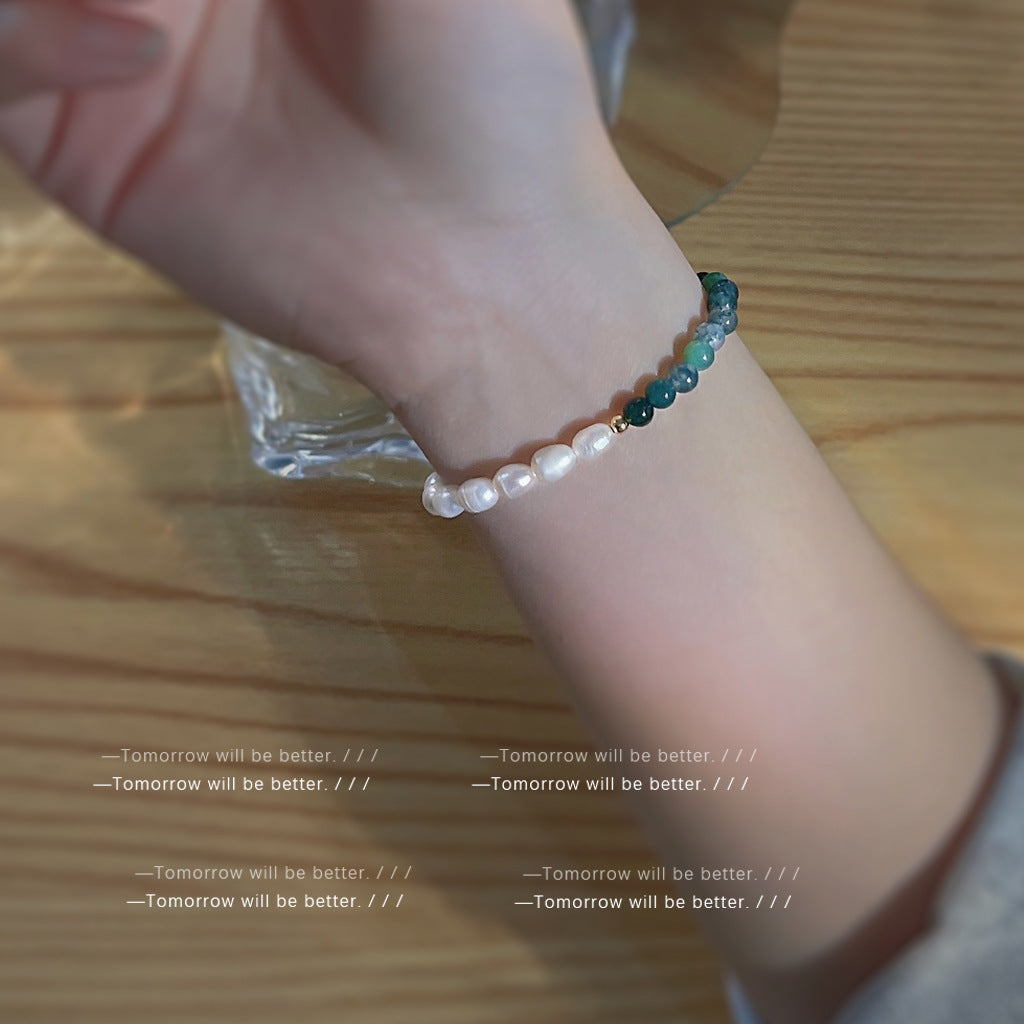 Natural Pearl Retro Minority Moonstone Graceful Bracelets