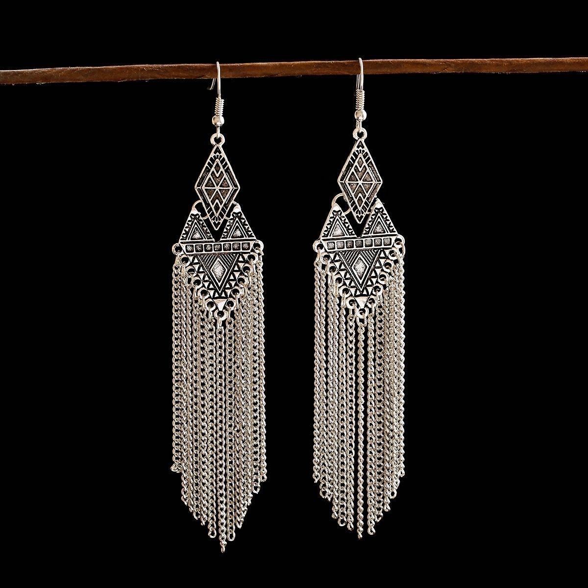 Exotic Retro Artistic Classical Dignified Ear Hook Hollow Earrings