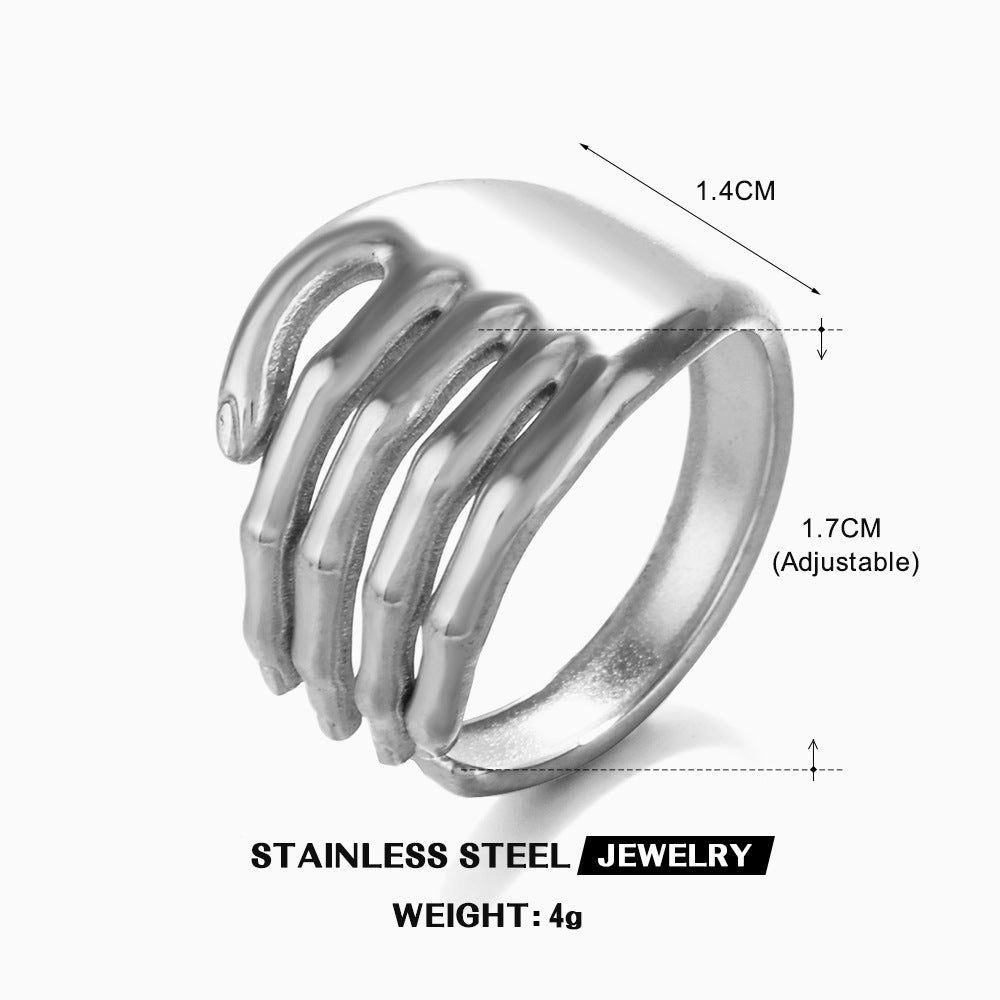 Hop Cold Adjustable Opening Gold Plated Rings