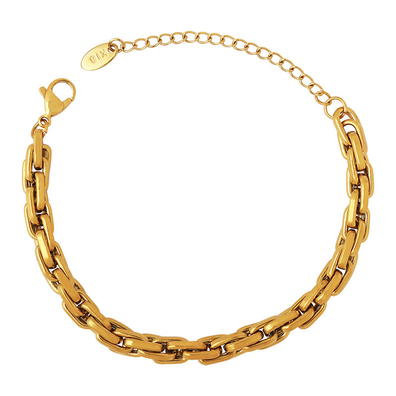 Chain Female Titanium Steel Gold-plated Hip Bracelets