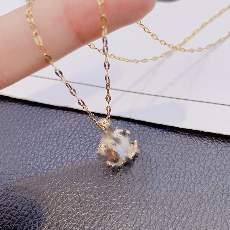 Live Broadcast Smart Double Female Summer Advanced Design Sense Necklaces
