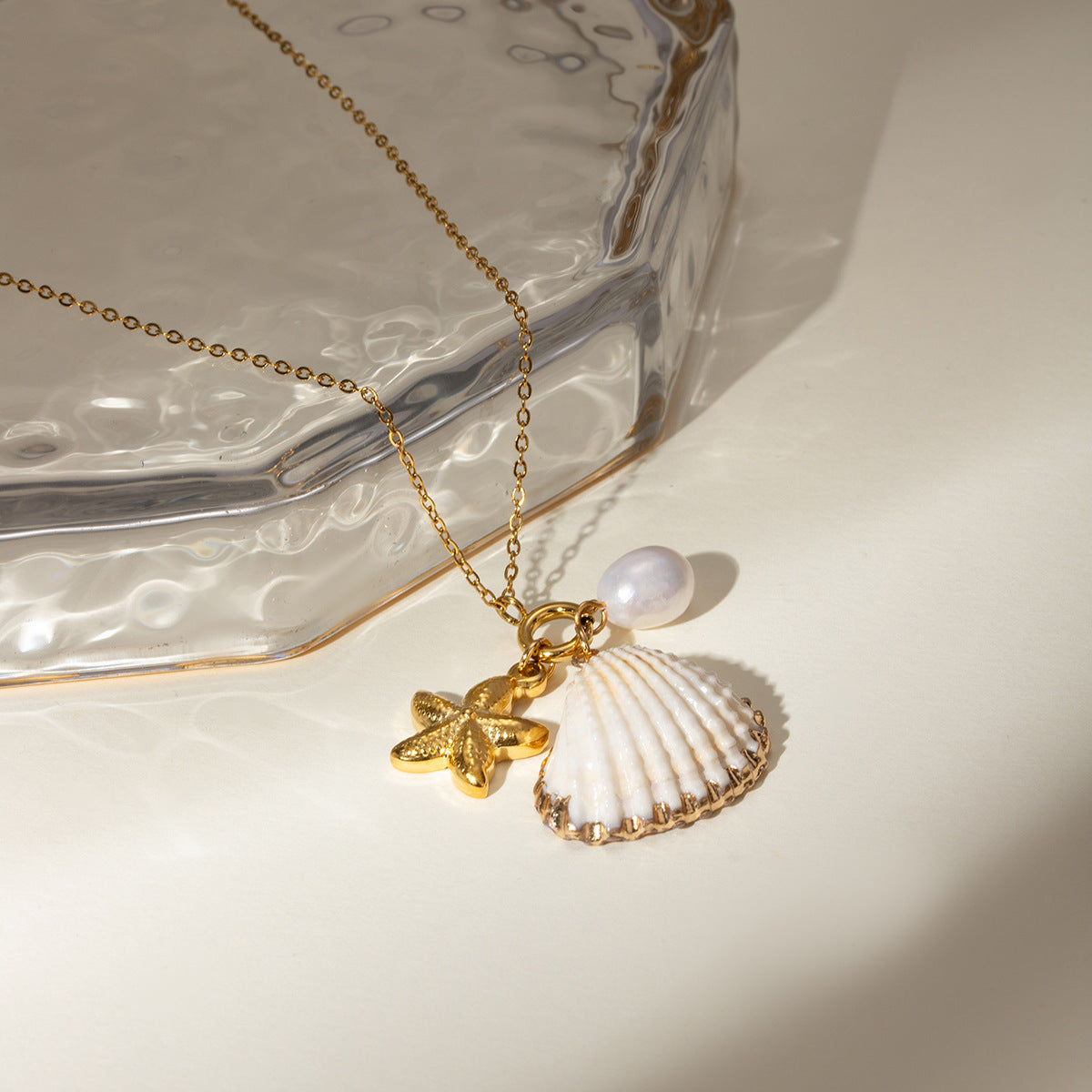 Series Pearl Accessories Fashion Starfish Shell Necklaces