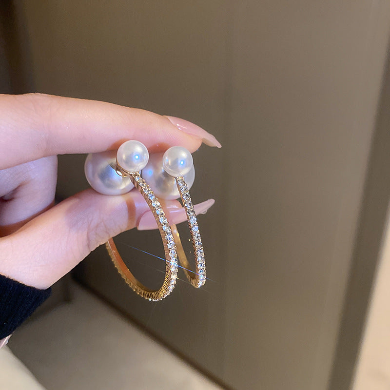 Luxury Mermaid Pearl Fashion High Sense Earrings