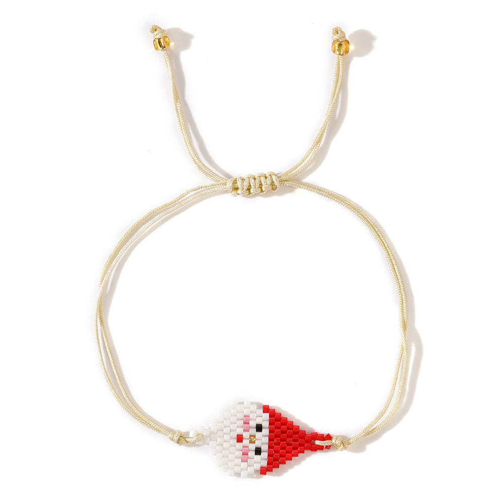 Christmas Style Cute Cartoon Character Hand-woven Bracelets
