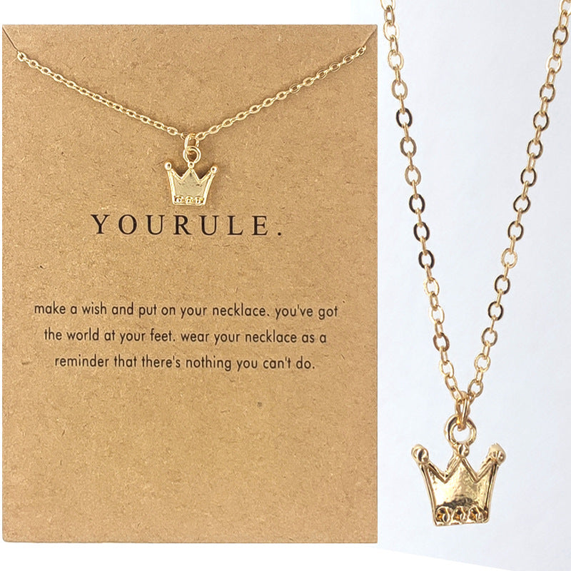 Double Arrow Paper Crane Direction Of Life Necklaces