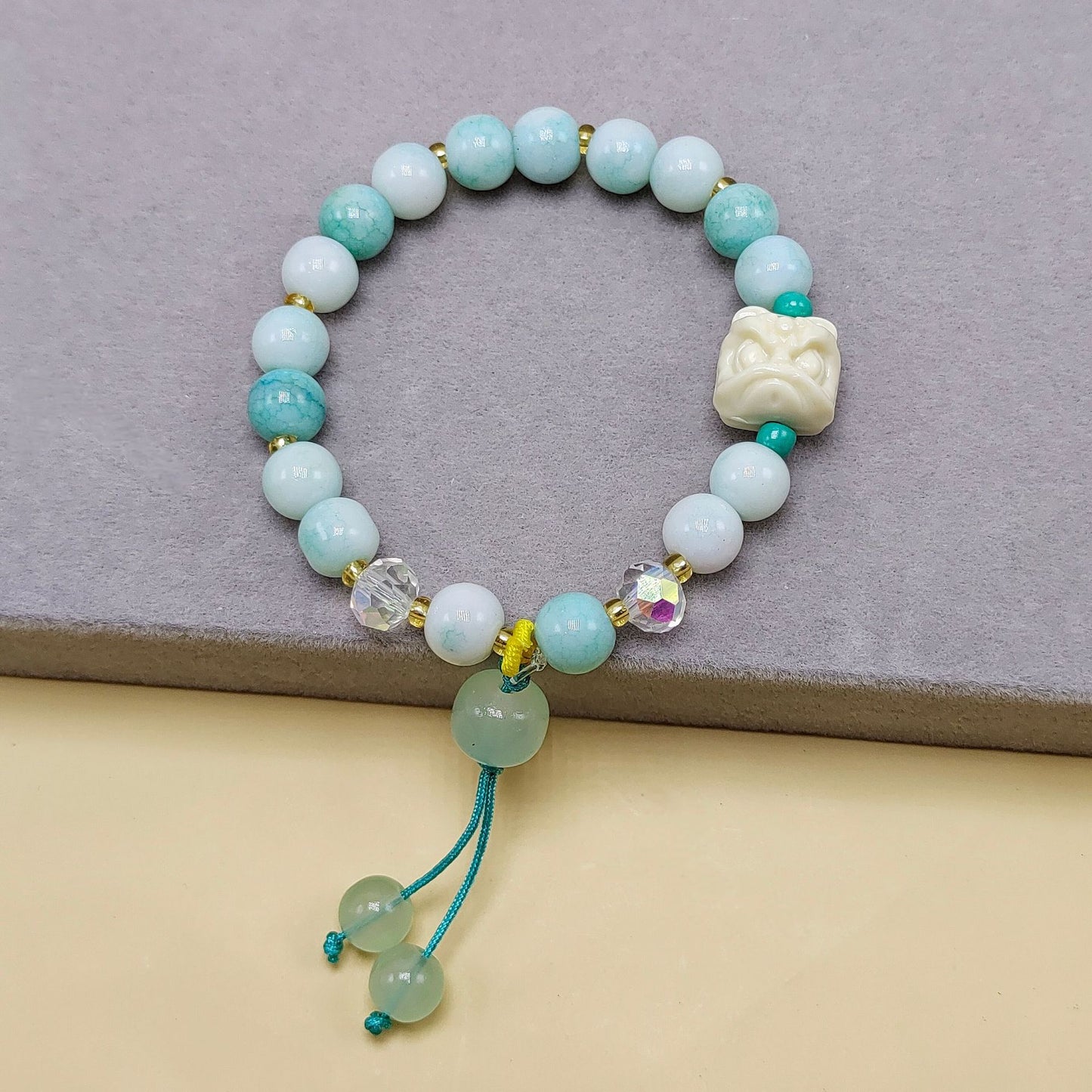Women's & Men's Glaze Color Ancient Style Tassel Design Bracelets