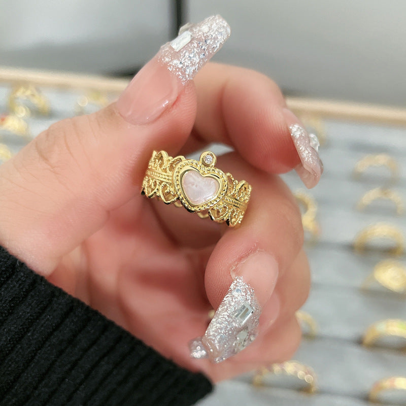 Flower Fashion Personalized Opening Adjustable Index Finger Rings