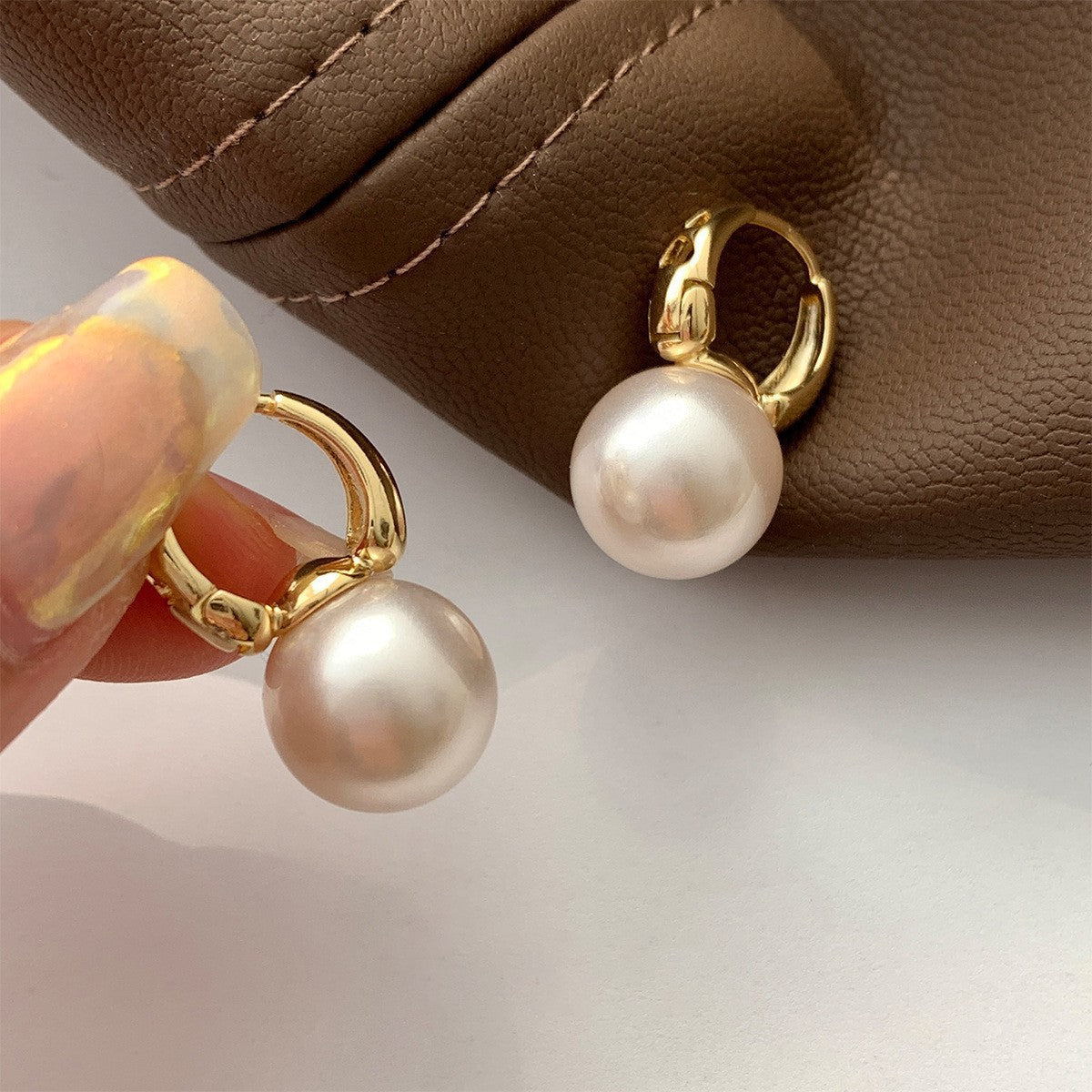 Women's Style High-grade Pearl For Sterling Sier Earrings