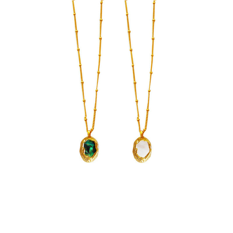 Green High Sense Shell Fashion Clavicle Necklaces