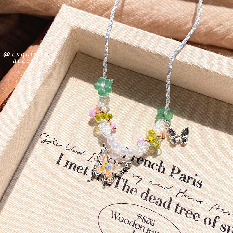 Style Design Butterfly Flower Super Clavicle Necklaces