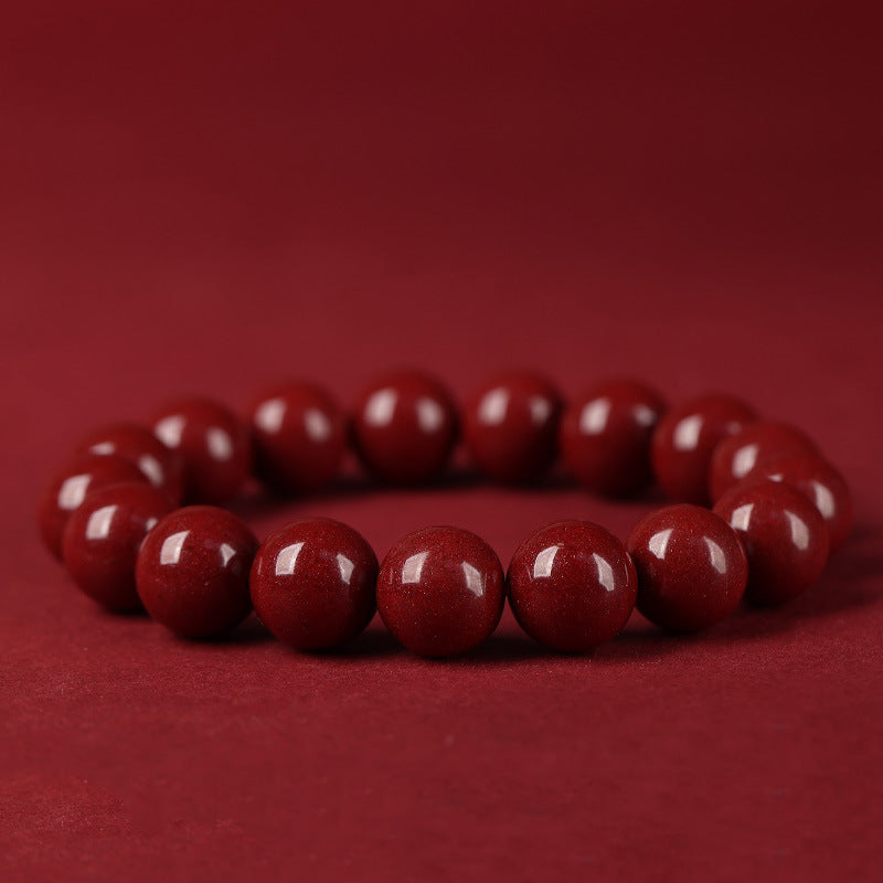 Women's Raw Ore Cinnabar Dragon Life Purple Gold Bracelets
