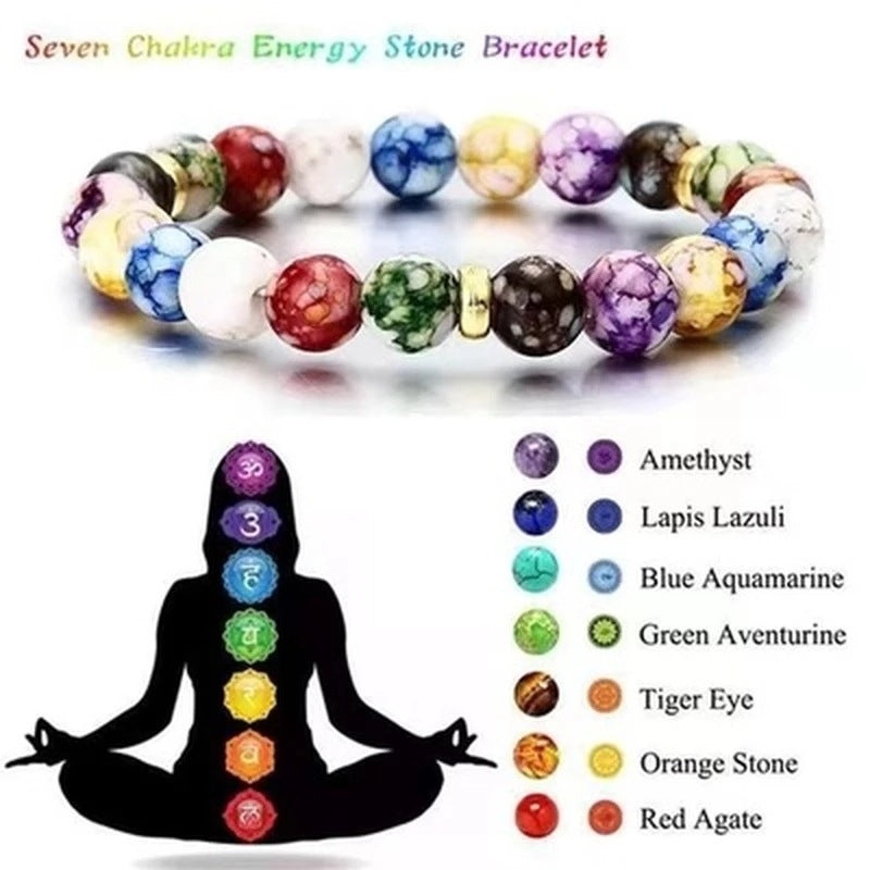 Women's Colorful Beaded Yoga Balance Energy Beads Bracelets