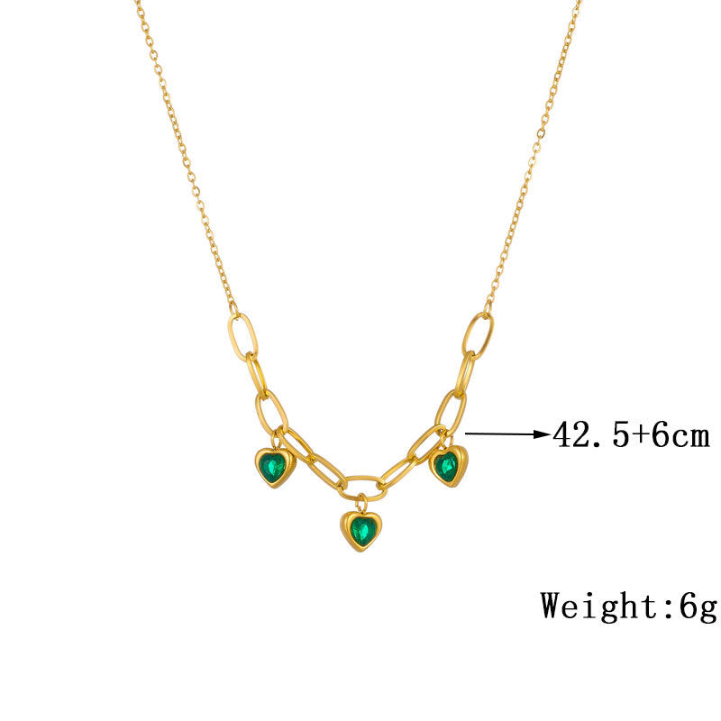 Fashion Minority Design Retro Diamonds Love Necklaces