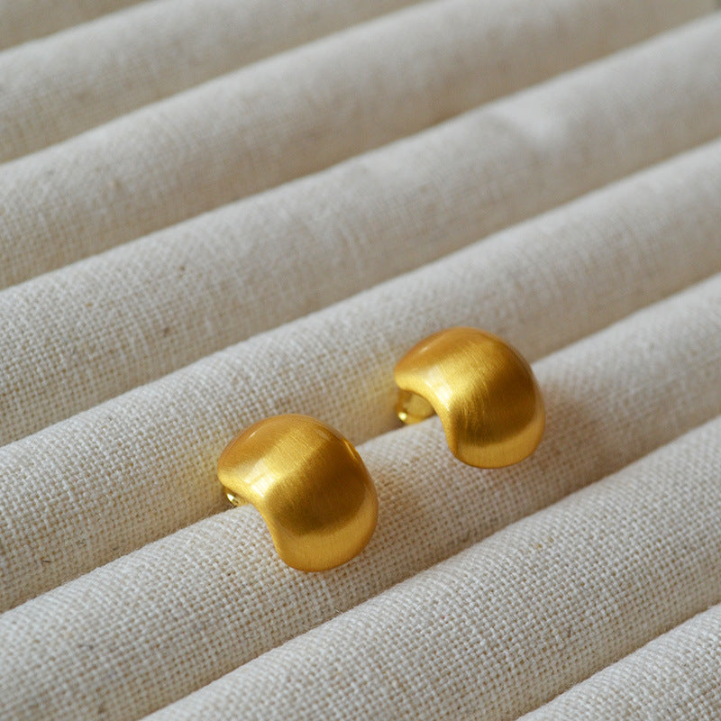 Style Niche Daily Simple Geometric Arc Earrings